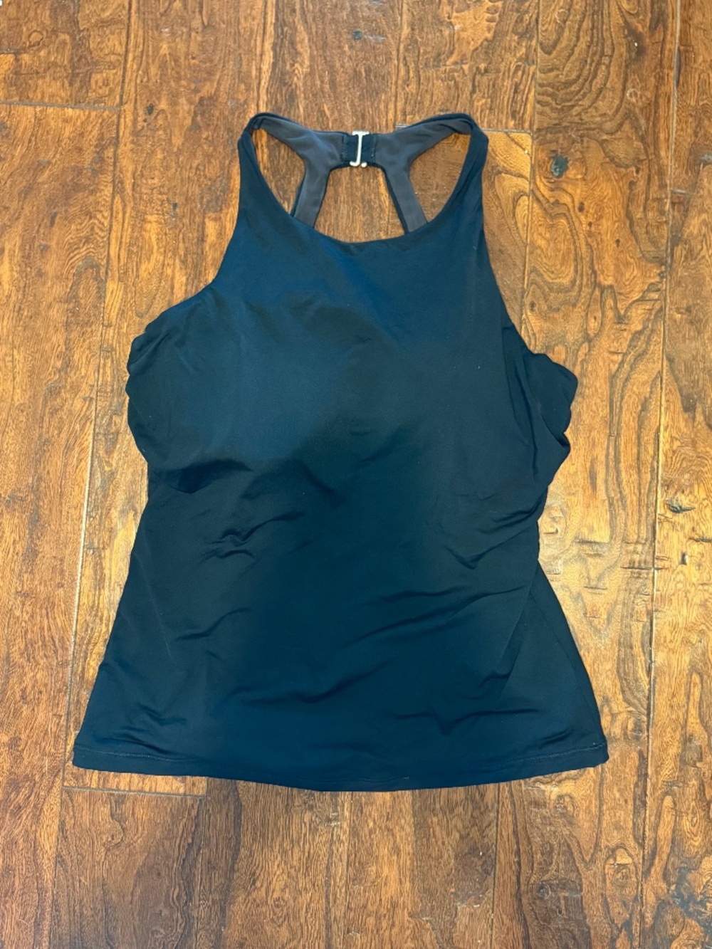 NWOT Athleta Black Maldives Bra Cup Tankini Top 38 D/DD